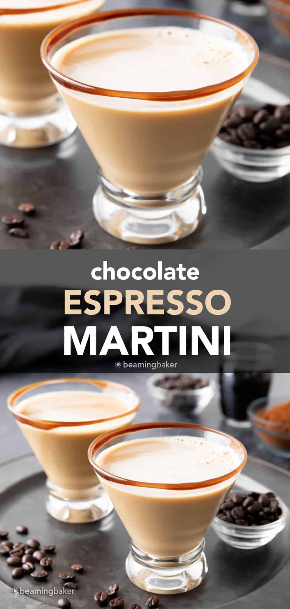Chocolate espresso martini pin image