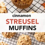 Cinnamon Streusel Muffins medium pinterest image.