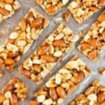 Nut Bars Recipe – Homemade KIND Bars: an easy, 5 ingredient nut bars recipe for homemade kind bars! Salty ‘n sweet healthy nut bar delight! #NutBars #KIND #Homemade #Recipe | Recipe at BeamingBaker.com