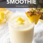 Pineapple Smoothie with Milk & Yogurt pin image 1